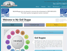 Tablet Screenshot of mygolfbuggy.com